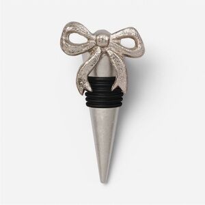Silver Bow Wine Stopper Valentine